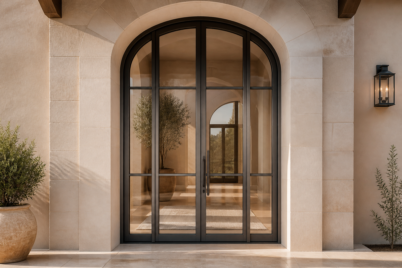 VLX 100 Arched / Custom Door in Pasadena, CA | Lightwell Windows Pasadena - detail 3