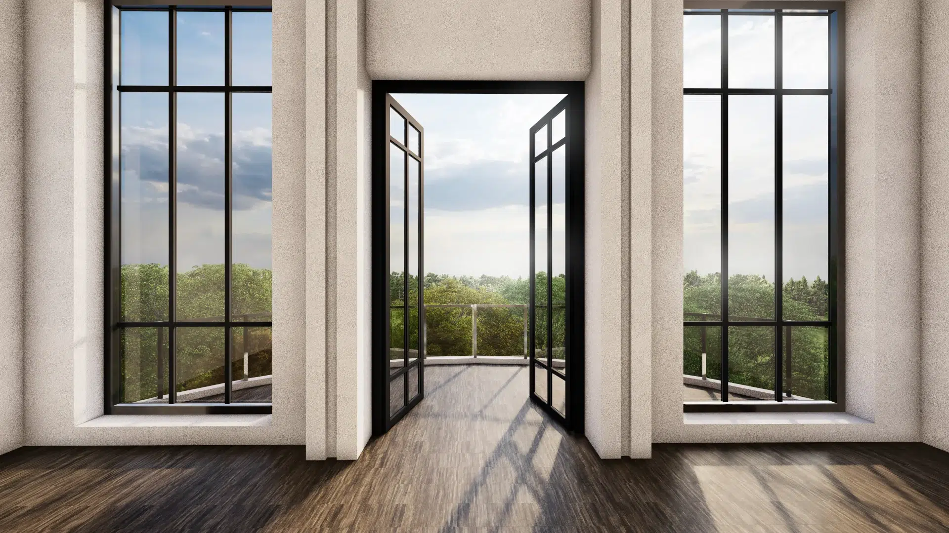 VLX 100 Double Swing / French Door in Pasadena, CA | Lightwell Windows Pasadena - detail 1