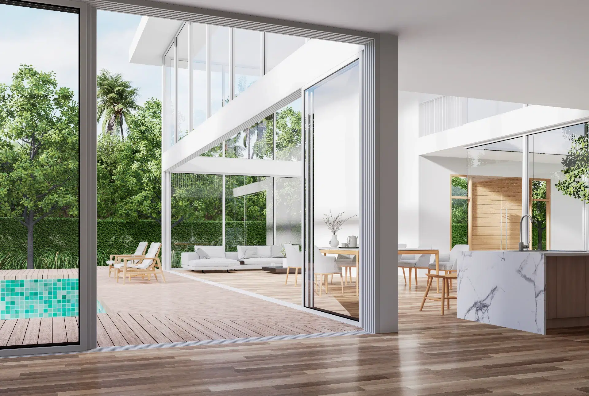 VLX 138 Panoramic Sliding Door in Pasadena, CA | Lightwell Windows Pasadena - detail 1