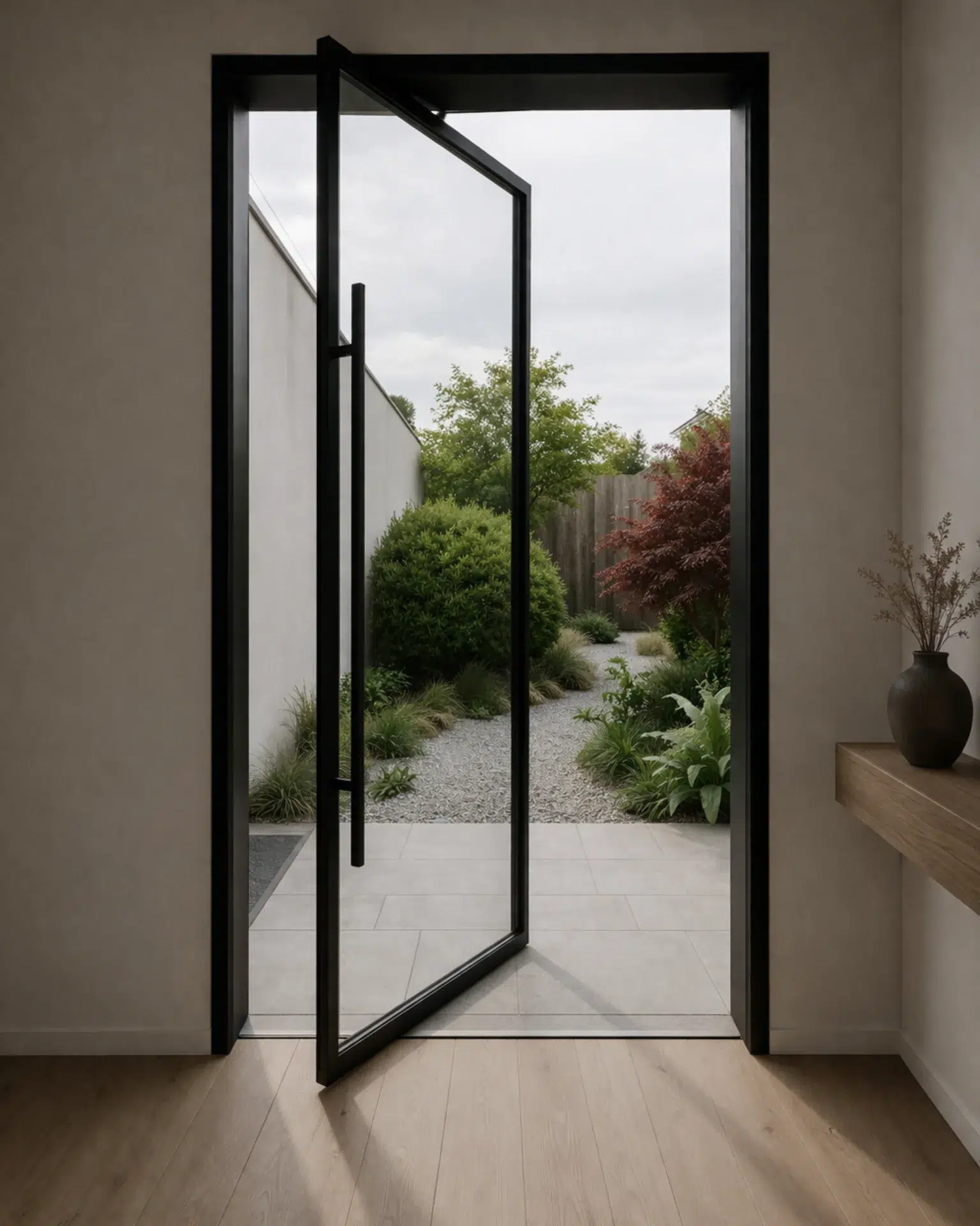 VLX 100 Pivot Door in Pasadena, CA | Lightwell Windows Pasadena - detail 1